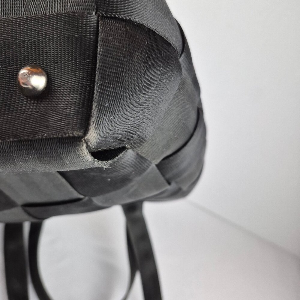 Vintage The Original Harveys Seatbelt Bag Black Tote Style - Picture 14 of 16
